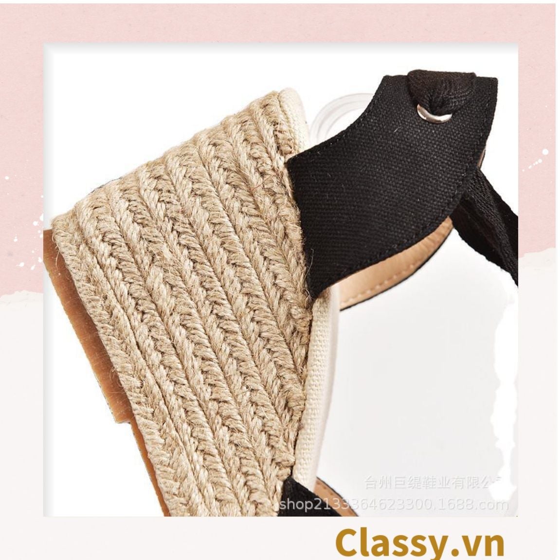  GIÀY CÓI ĐẾ XUỒNG QUAI GIÀY CỘT NƠ [G421] 