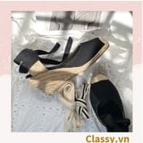  GIÀY CÓI ĐẾ XUỒNG QUAI GIÀY CỘT NƠ [G421] 