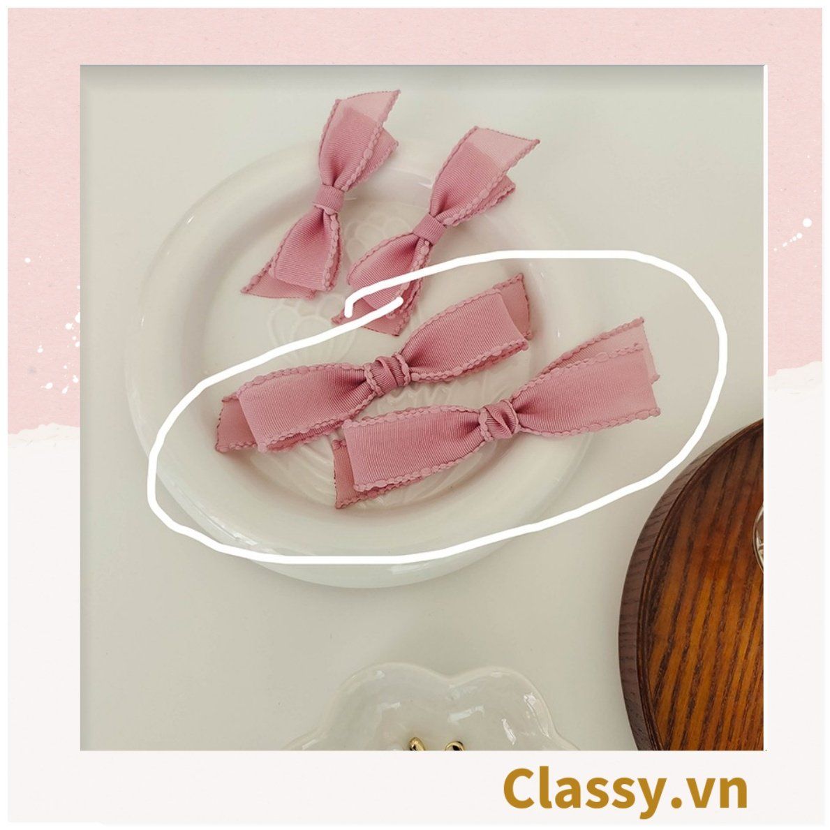  [GIAO HÀNG 7-25 NGÀY] Kẹp tóc nơ nhiều màu phong cách hàn quốc dễ thương PK1017, có thể kẹp mái, kẹp tóc nửa đầu 