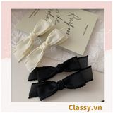  [GIAO HÀNG 7-25 NGÀY] Kẹp tóc nơ nhiều màu phong cách hàn quốc dễ thương PK1017, có thể kẹp mái, kẹp tóc nửa đầu 