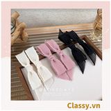  [GIAO HÀNG 7-25 NGÀY] Kẹp tóc nơ nhiều màu phong cách hàn quốc dễ thương PK1017, có thể kẹp mái, kẹp tóc nửa đầu 