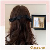  [GIAO HÀNG 7-25 NGÀY] Kẹp tóc nơ nhiều màu phong cách hàn quốc dễ thương PK1017, có thể kẹp mái, kẹp tóc nửa đầu 