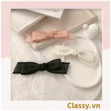  [GIAO HÀNG 7-25 NGÀY] Kẹp tóc nơ nhiều màu phong cách hàn quốc dễ thương PK1017, có thể kẹp mái, kẹp tóc nửa đầu 