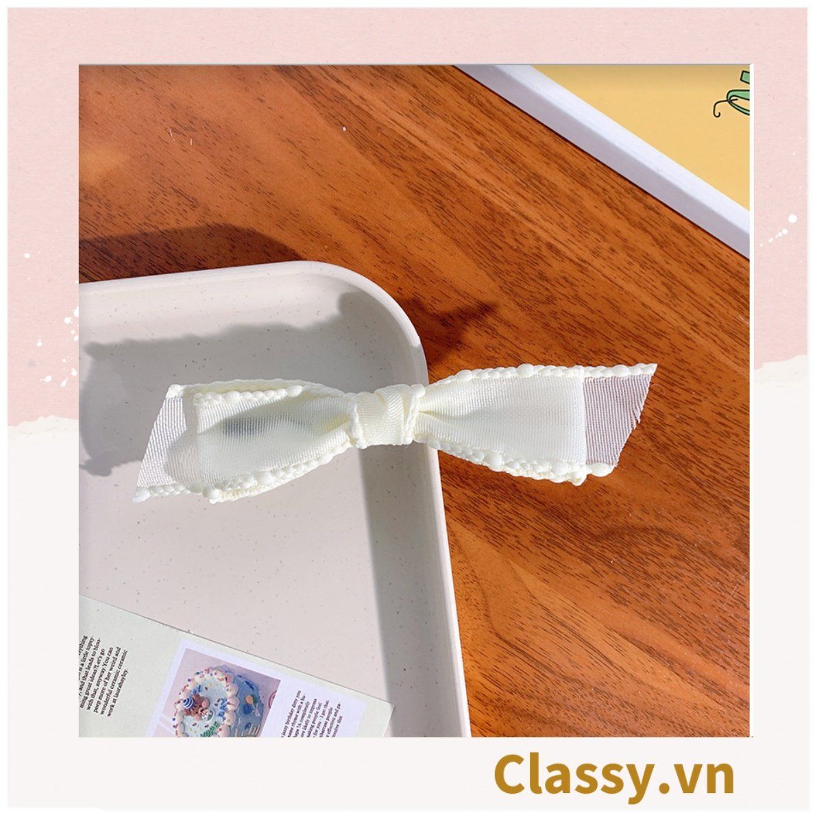  [GIAO HÀNG 7-25 NGÀY] Kẹp tóc nơ nhiều màu phong cách hàn quốc dễ thương PK1017, có thể kẹp mái, kẹp tóc nửa đầu 
