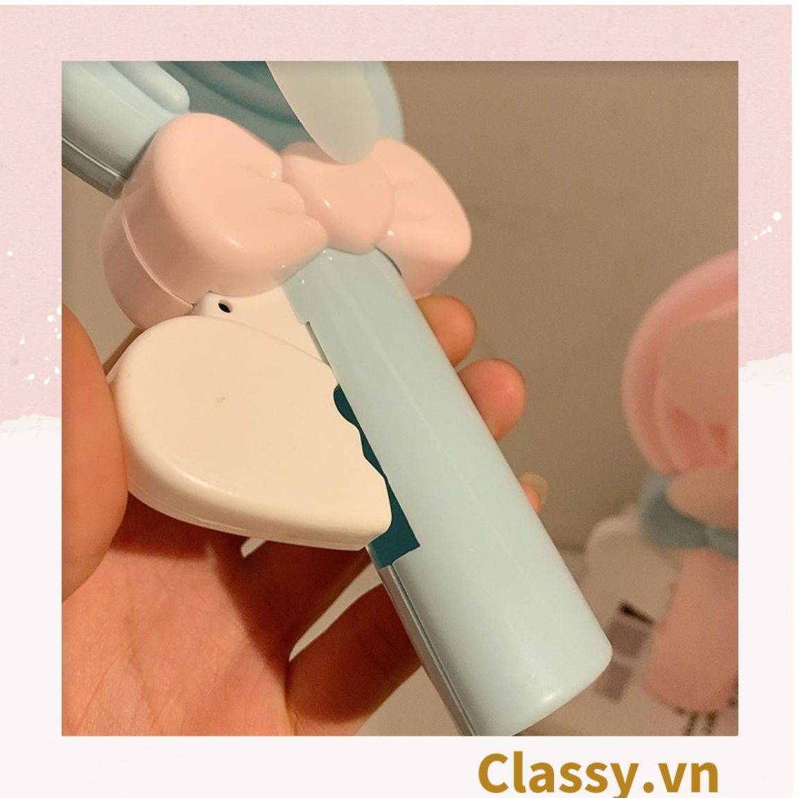  [GIAO HÀNG 7-25 NGÀY]  Quạt mini bấm tay nhiều màu nổi bật, nhỏ gọn dễ mang theo, thích hợp làm quà tặng PK1142 