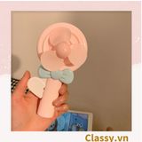  [GIAO HÀNG 7-25 NGÀY]  Quạt mini bấm tay nhiều màu nổi bật, nhỏ gọn dễ mang theo, thích hợp làm quà tặng PK1142 