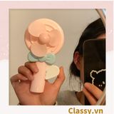  [GIAO HÀNG 7-25 NGÀY]  Quạt mini bấm tay nhiều màu nổi bật, nhỏ gọn dễ mang theo, thích hợp làm quà tặng PK1142 