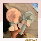  [GIAO HÀNG 7-25 NGÀY]  Quạt mini bấm tay nhiều màu nổi bật, nhỏ gọn dễ mang theo, thích hợp làm quà tặng PK1142 