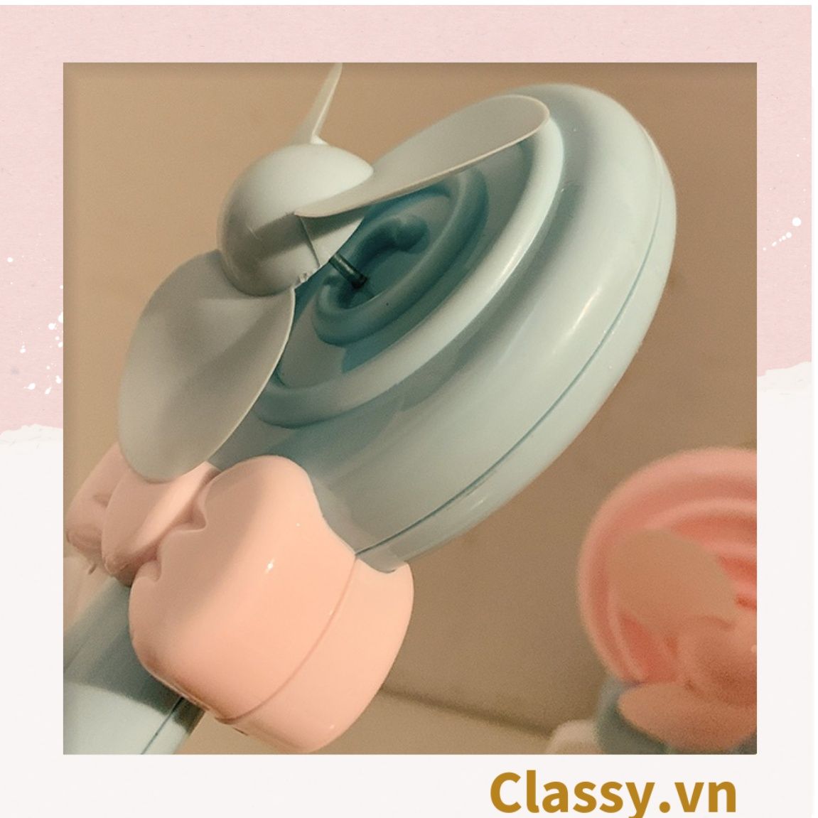  [GIAO HÀNG 7-25 NGÀY]  Quạt mini bấm tay nhiều màu nổi bật, nhỏ gọn dễ mang theo, thích hợp làm quà tặng PK1142 