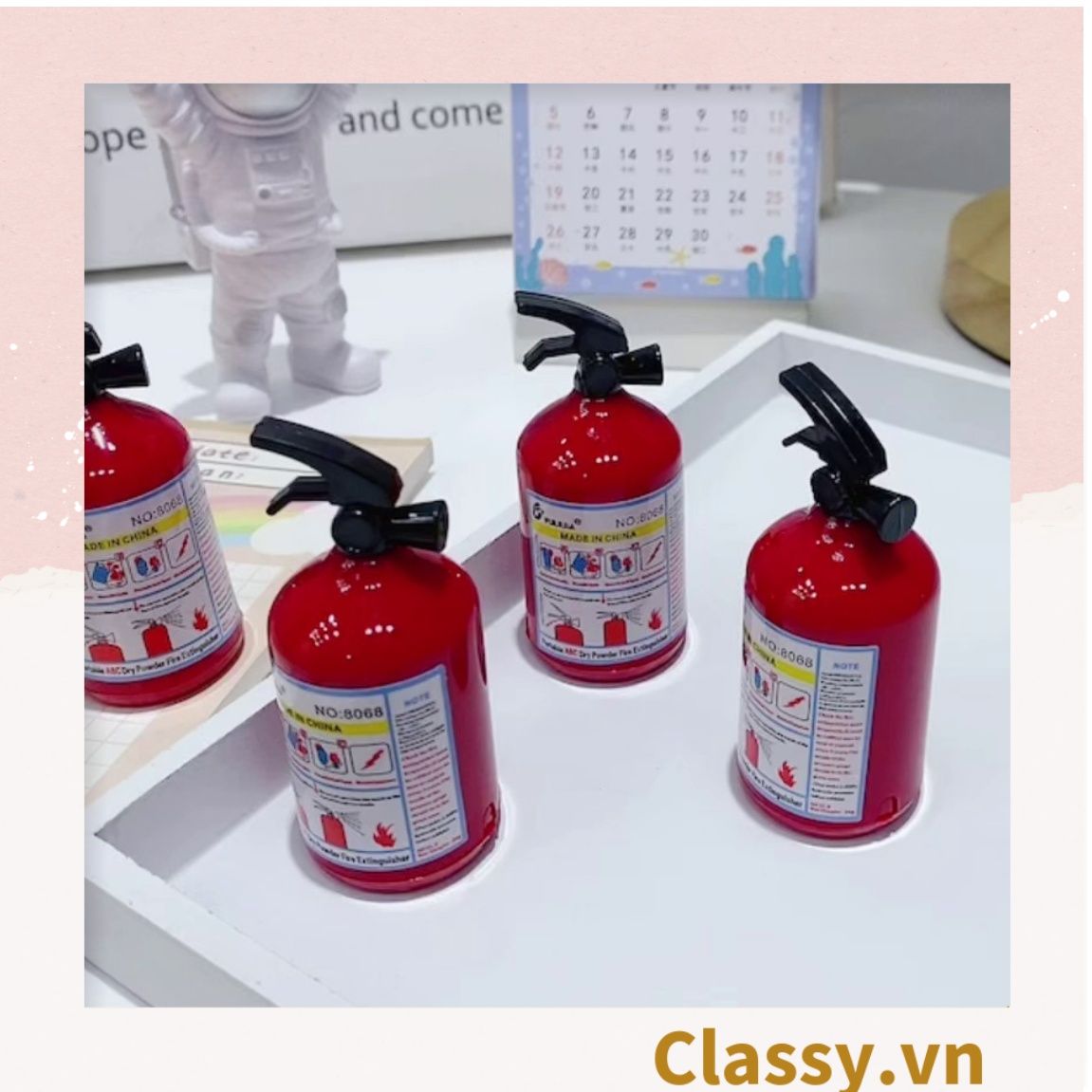  [GIAO HÀNG 7-25 NGÀY]  Gọt chì mini hình bình cứu hỏa màu đỏ PK1144 