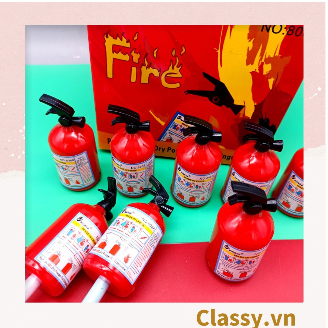  [GIAO HÀNG 7-25 NGÀY]  Gọt chì mini hình bình cứu hỏa màu đỏ PK1144 