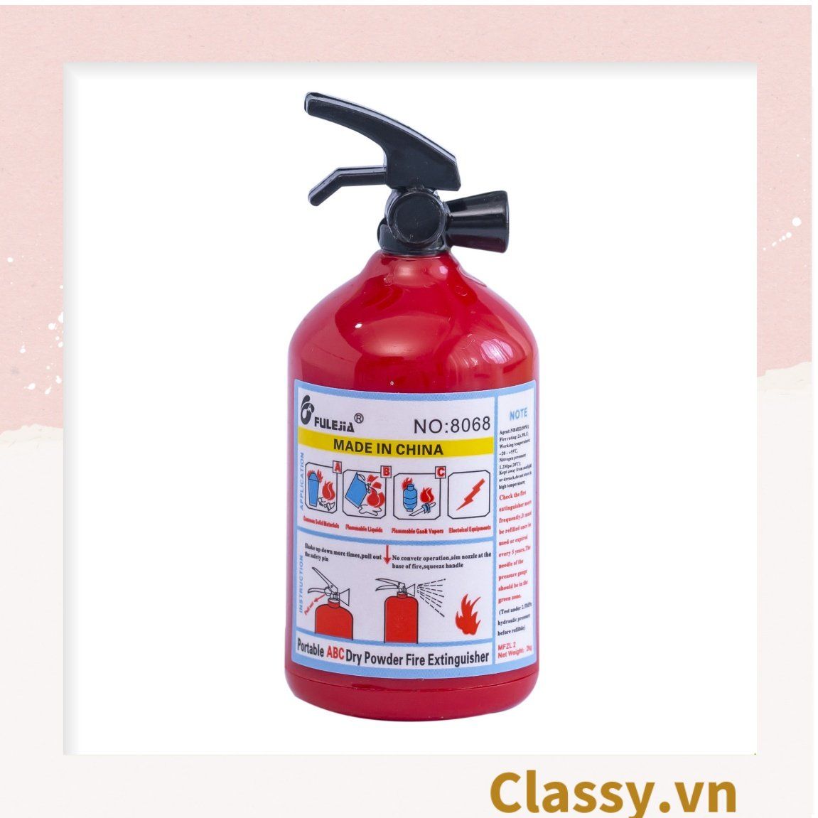  [GIAO HÀNG 7-25 NGÀY]  Gọt chì mini hình bình cứu hỏa màu đỏ PK1144 
