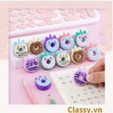  Gôm tẩy hình bánh donut nhiều màu họa tiết ngộ nghĩnh dành cho học sinh/sinh viên PK1146 