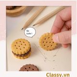  Gôm tẩy hình bánh quy đựng trong mô hình hộp bánh đáng yêu PK1146 