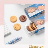  Gôm tẩy hình bánh quy đựng trong mô hình hộp bánh đáng yêu PK1146 