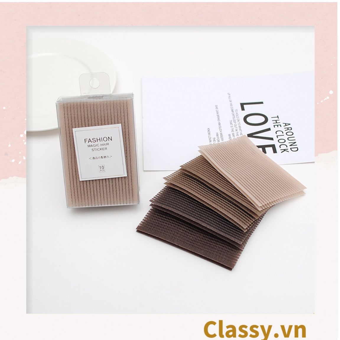  [GIAO HÀNG 7-25 NGÀY] COMBO 50 HỘP Miếng dán giữ tóc nhiều màu, giúp giữ tóc con, tiện lợi khi rửa mặt, trang điểm dành cho nam và nữ PK1155 