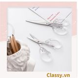  [GIAO HÀNG 7-25 NGÀY] Kéo cắt giấy cầm tay trong suốt nhiều kích cỡ, phù hợp cho học sinh, sinh viên, dân văn phòng PK1174 