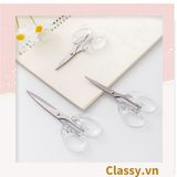  [GIAO HÀNG 7-25 NGÀY] Kéo cắt giấy cầm tay trong suốt nhiều kích cỡ, phù hợp cho học sinh, sinh viên, dân văn phòng PK1174 