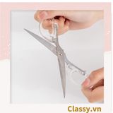  [GIAO HÀNG 7-25 NGÀY] Kéo cắt giấy cầm tay trong suốt nhiều kích cỡ, phù hợp cho học sinh, sinh viên, dân văn phòng PK1174 