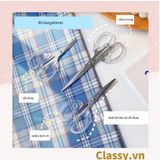  [GIAO HÀNG 7-25 NGÀY] Kéo cắt giấy cầm tay trong suốt nhiều kích cỡ, phù hợp cho học sinh, sinh viên, dân văn phòng PK1174 