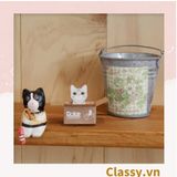  [GIAO HÀNG 7-25 NGÀY] Giấy ghi chú hình con mèo đáng yêu ngồi trong thùng carton phiên bản hàn quốc PK1196 