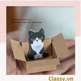  [GIAO HÀNG 7-25 NGÀY] Giấy ghi chú hình con mèo đáng yêu ngồi trong thùng carton phiên bản hàn quốc PK1196 