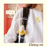  [GIAO HÀNG 7-25 NGÀY] Móc khóa 3D hình trái chuối sáng tạo chất liệu bông, treo móc khóa, túi xách nhiều hình ngộ nghĩnh PK1197 