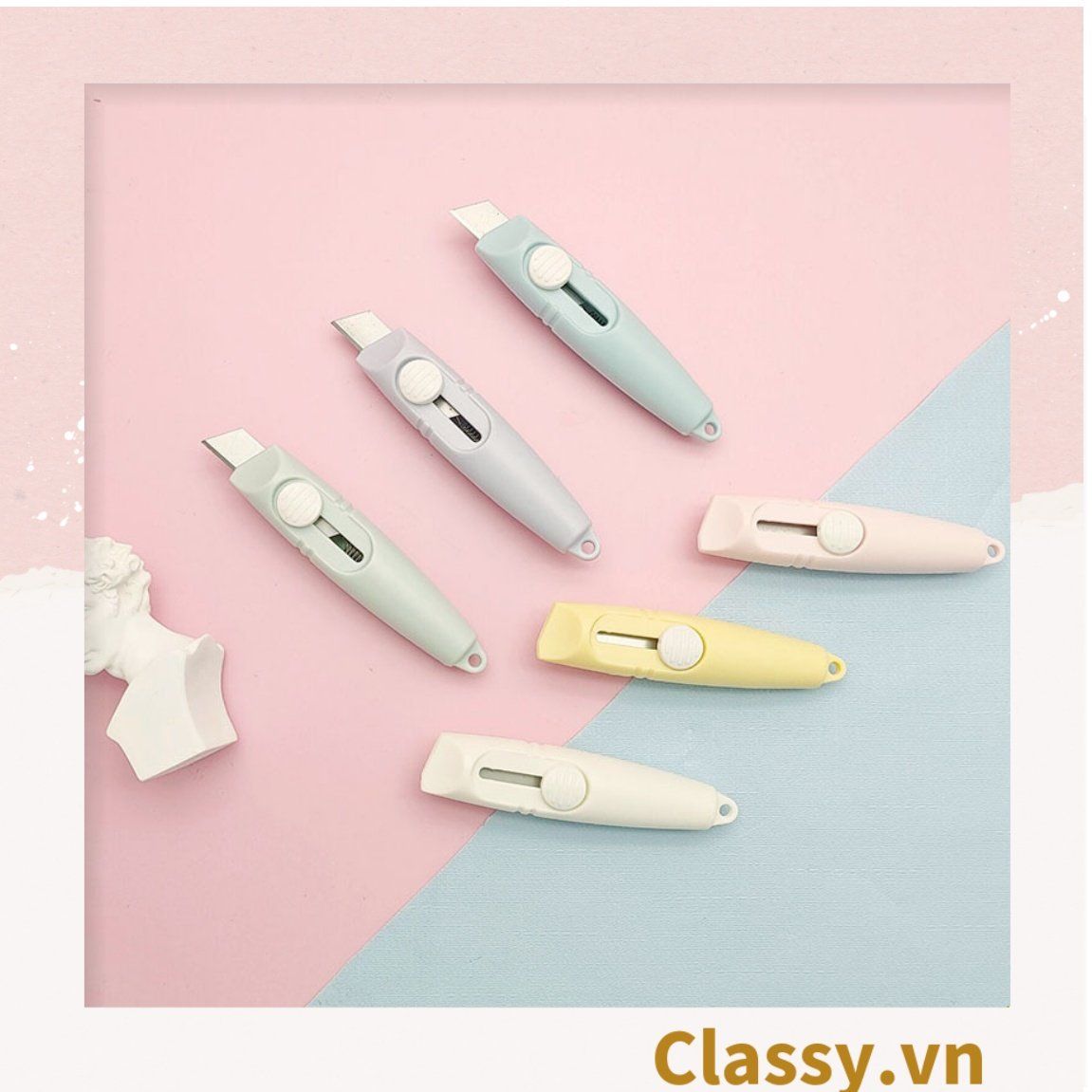  [GIAO HÀNG 7-25 NGÀY]  Dao rọc giấy dài 7.5CM, nhỏ gọn tiện lợi mang theo bên mình PK1211 