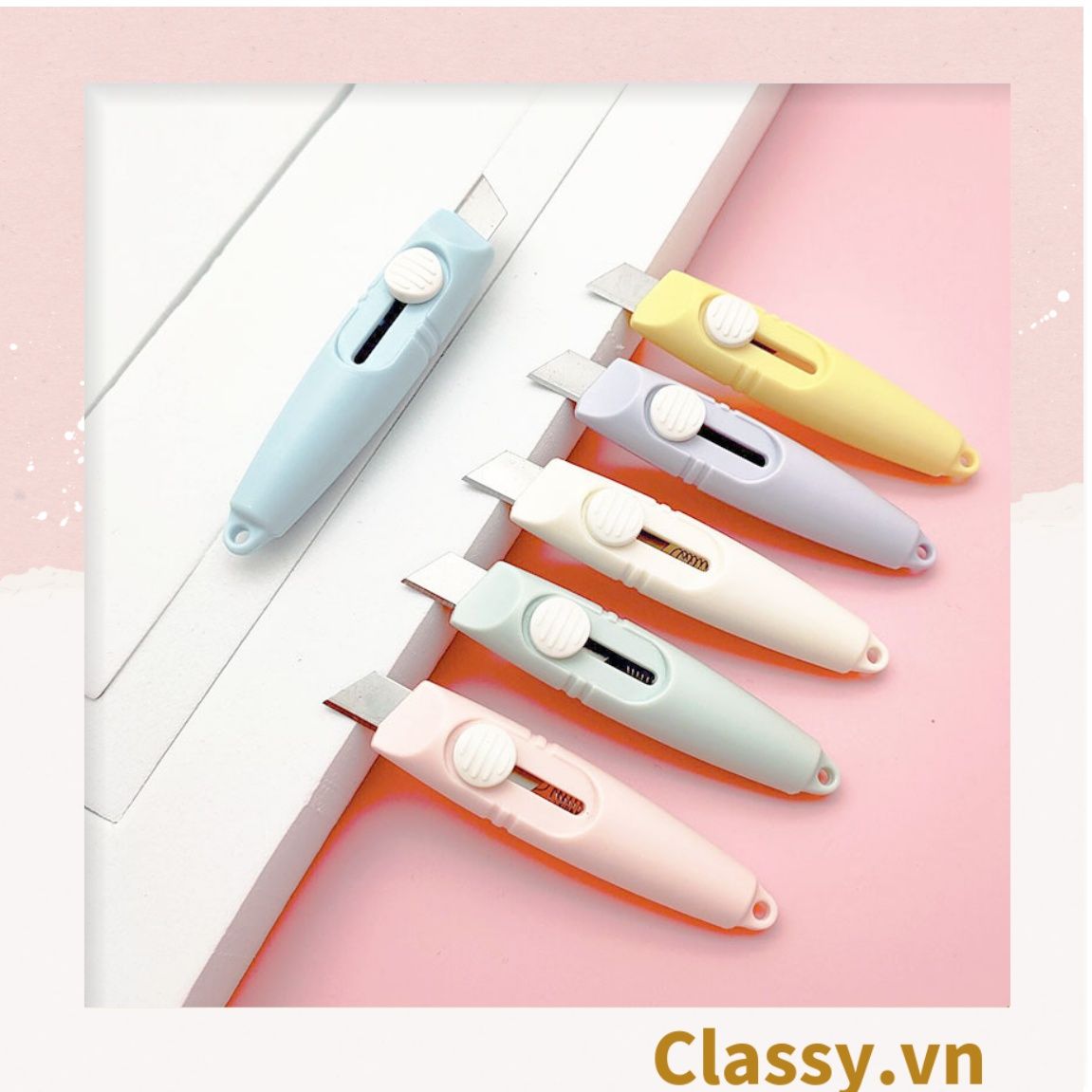 [GIAO HÀNG 7-25 NGÀY]  Dao rọc giấy dài 7.5CM, nhỏ gọn tiện lợi mang theo bên mình PK1211 