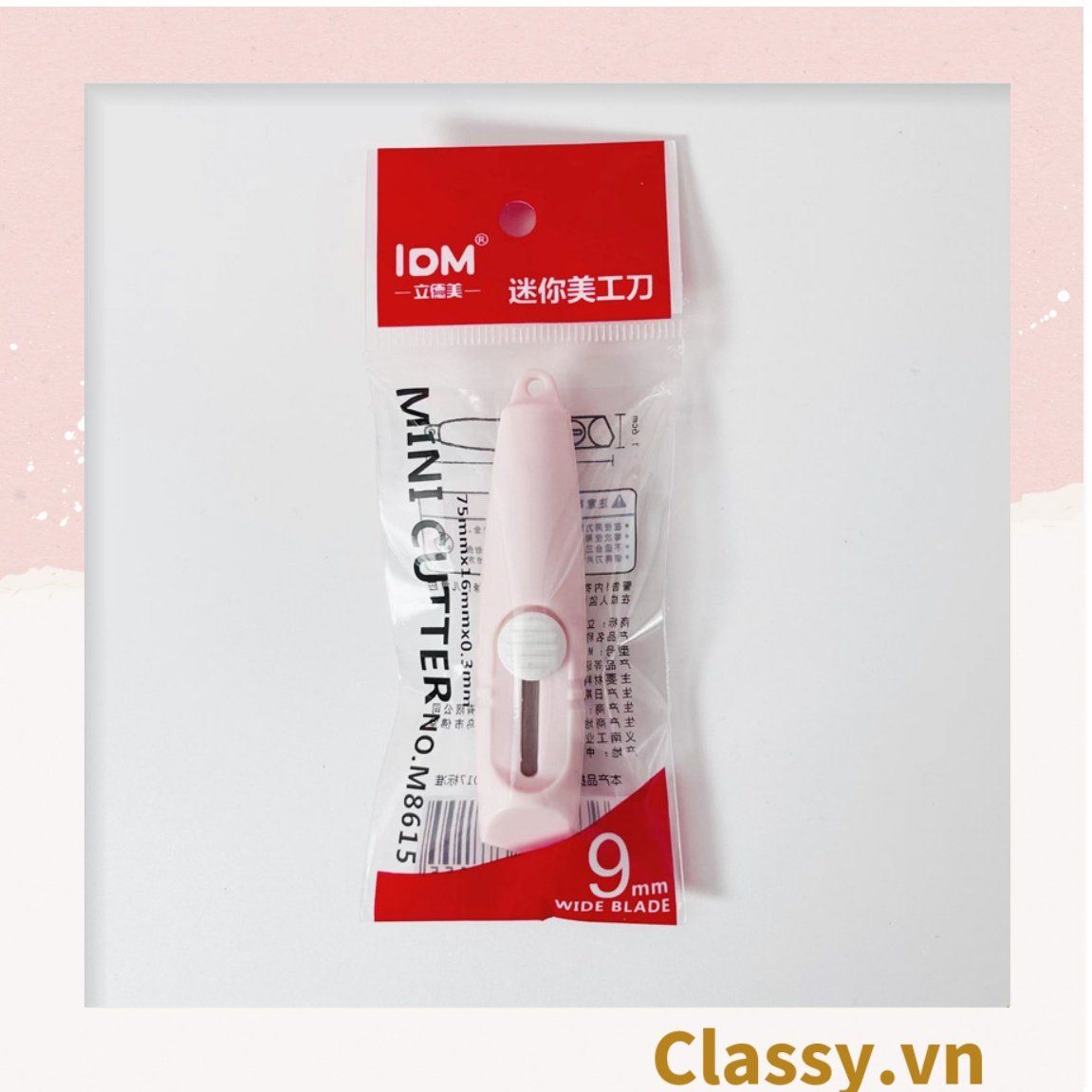  [GIAO HÀNG 7-25 NGÀY]  Dao rọc giấy dài 7.5CM, nhỏ gọn tiện lợi mang theo bên mình PK1211 