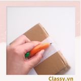  [GIAO HÀNG 7-25 NGÀY]  Dao rọc giấy nhỏ gọn 7CM, hình củ cà rốt màu cam PK1214 