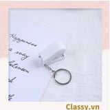  Bấm giấy dập ghim mini Classy đa năng cỡ nhỏ 3.9x1.6x2.7CM, nhiều màu đa dạng có thể dùng làm móc khóa PK1216 