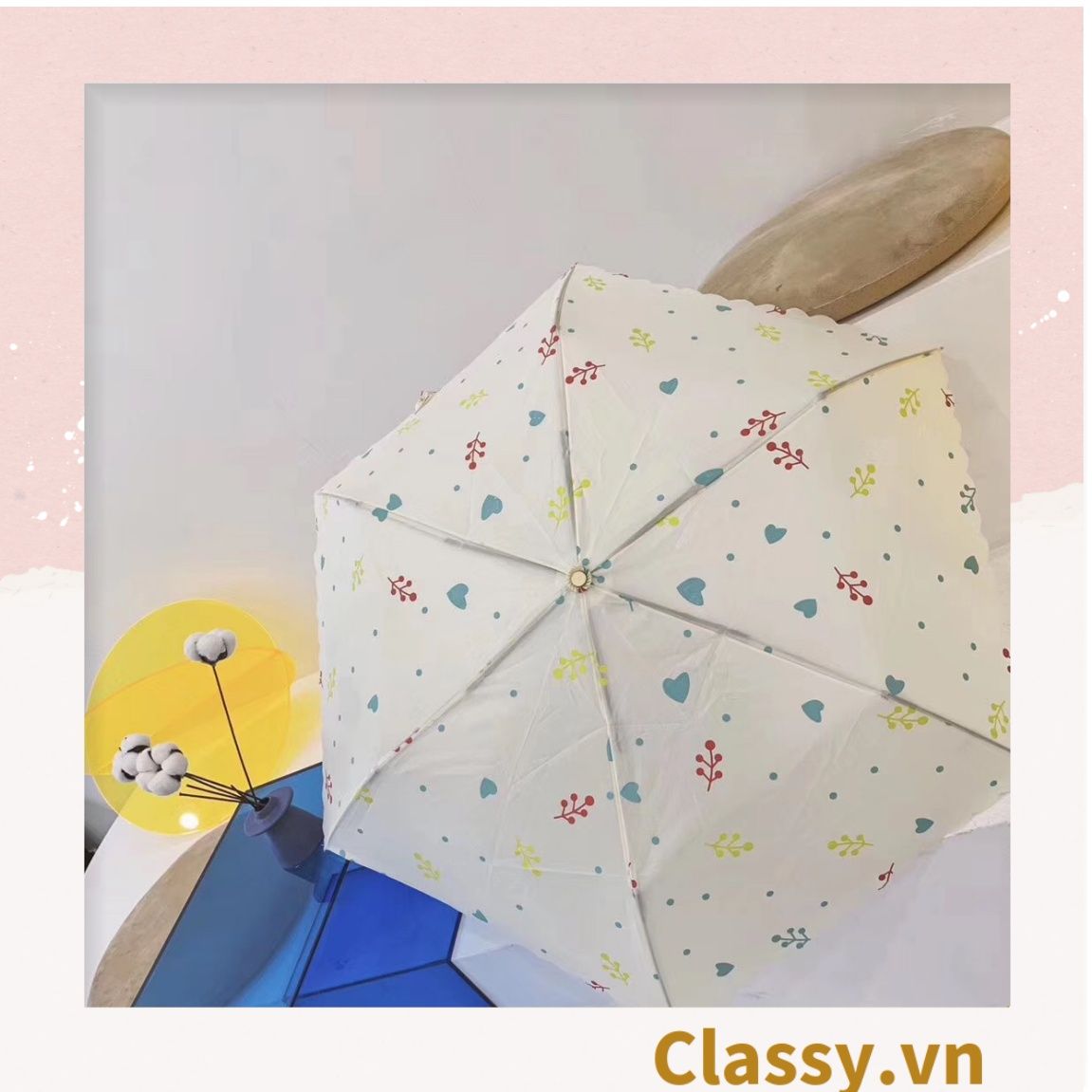 [GIAO HÀNG 7-25 NGÀY]  Ô dù gấp gọn nhiều họa tiết, che nắng che mưa tiện lợi, nhẹ nhàng mang theo bên người PK1234 