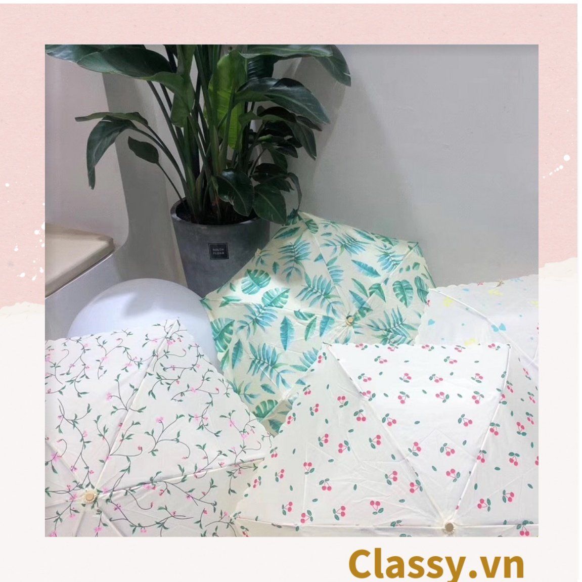  [GIAO HÀNG 7-25 NGÀY]  Ô dù gấp gọn nhiều họa tiết, che nắng che mưa tiện lợi, nhẹ nhàng mang theo bên người PK1234 