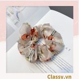  Dây cột tóc vải satin to bản, sang trọng, họa tiết hoa dễ thương, có thể dùng làm phụ kiện chụp ảnh PK1235 