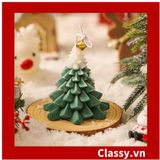  [GIAO HÀNG 7-25 NGÀY] Nến thơm thư giãn nhiều kiểu dáng, phù hợp làm đồ decor phòng PK1250 - Cây thông Noel Giáng sinh 