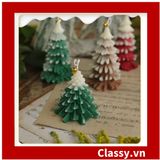  [GIAO HÀNG 7-25 NGÀY] Nến thơm thư giãn nhiều kiểu dáng, phù hợp làm đồ decor phòng PK1250 - Cây thông Noel Giáng sinh 