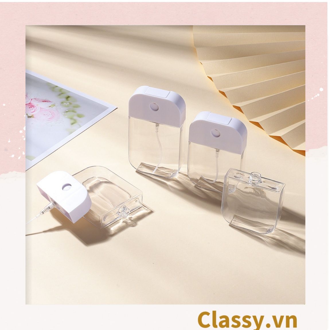  [GIAO HÀNG 7-25 NGÀY]  COMBO 50 Bình xịt dạng phun sương 45ml, dùng để chiết mỹ phẩm tiện lợi mang theo bên người PK1255 