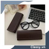  [GIAO HÀNG 7-25 NGÀY]  Hộp đựng mắt kính cao cấp màu trơn, chống sốc, chống trầy xướt PK1256 