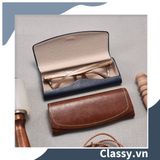  [GIAO HÀNG 7-25 NGÀY]  Hộp đựng mắt kính cao cấp màu trơn, chống sốc, chống trầy xướt PK1256 