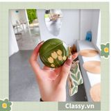  Móc khóa màu vàng đồng họa tiết chiếc lá có đính hạt sang trọng PK1265 