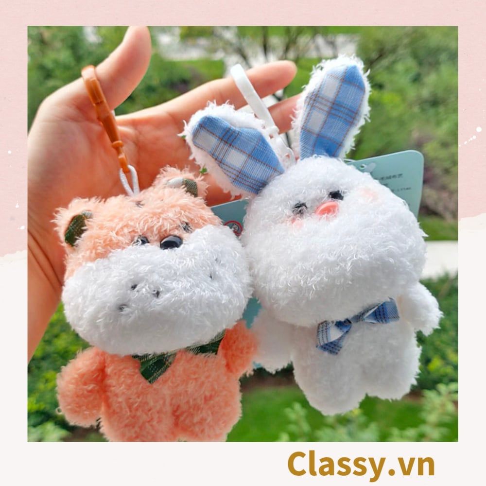  [GIAO HÀNG 7-25 NGÀY]  Classy Móc khóa gấu bông, con vật hoạt hình siêu đáng yêu, siêu êm PK1276 