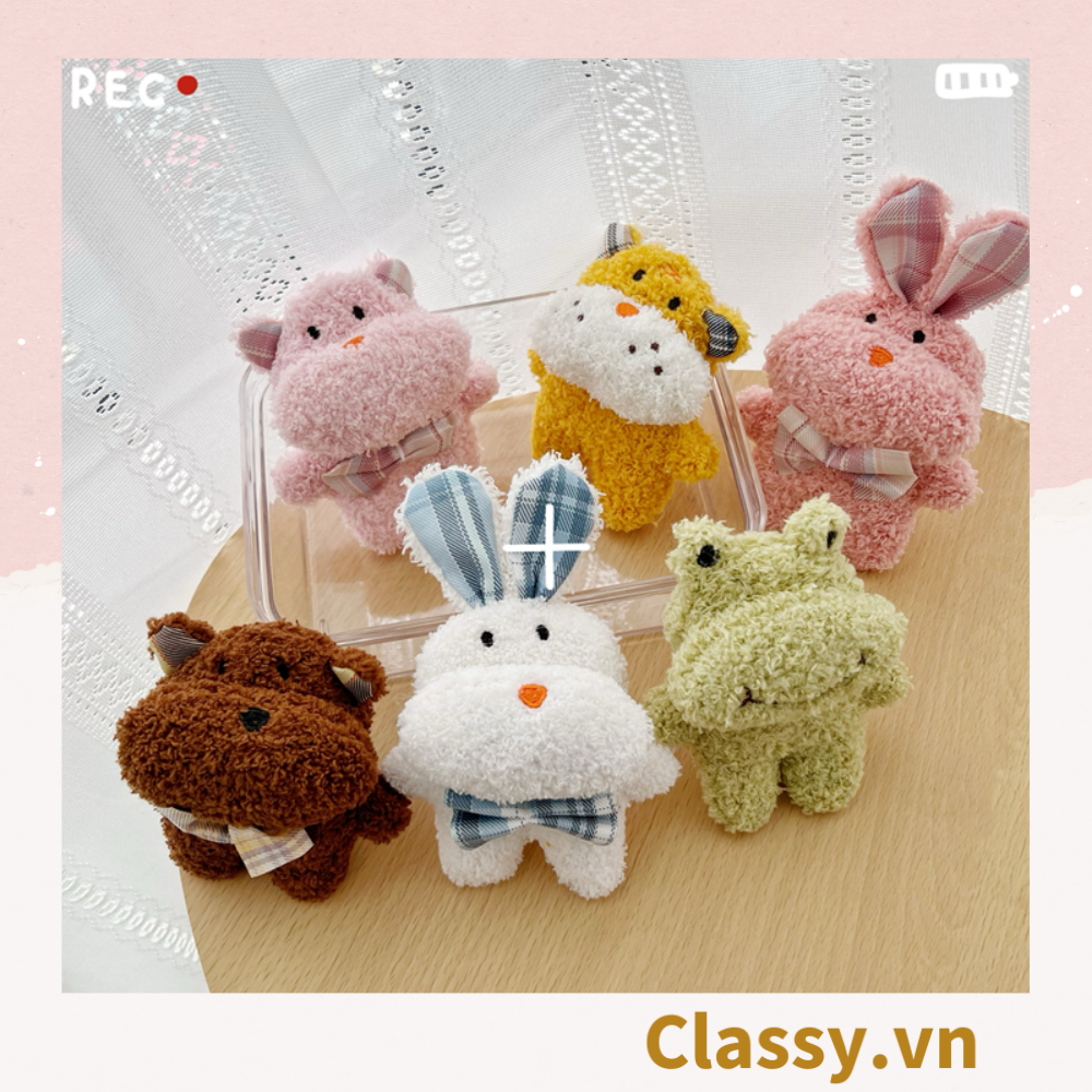  [GIAO HÀNG 7-25 NGÀY]  Classy Móc khóa gấu bông, con vật hoạt hình siêu đáng yêu, siêu êm PK1276 