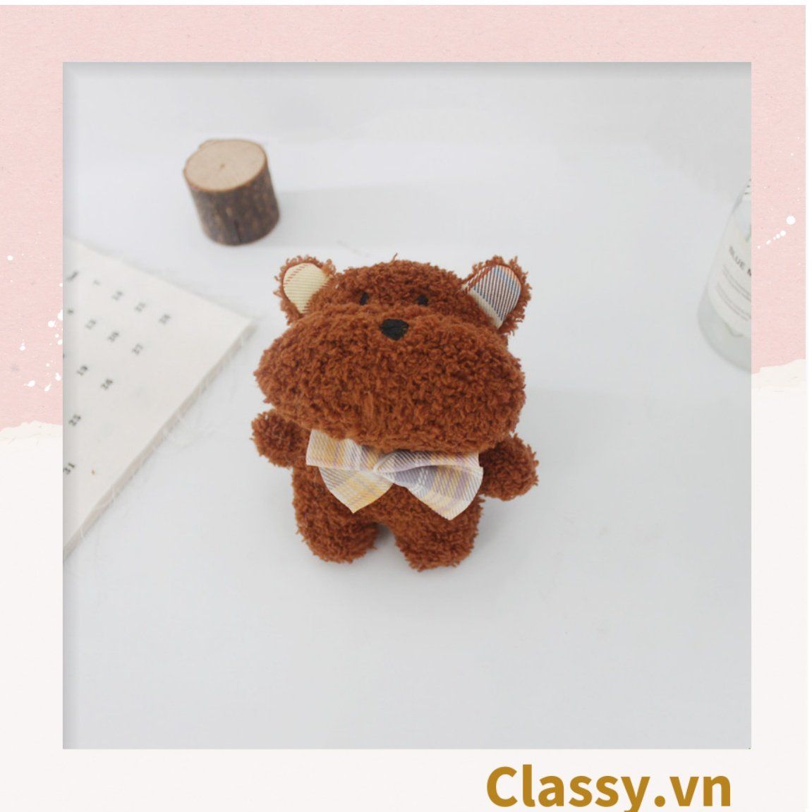  [GIAO HÀNG 7-25 NGÀY]  Classy Móc khóa gấu bông, con vật hoạt hình siêu đáng yêu, siêu êm PK1276 