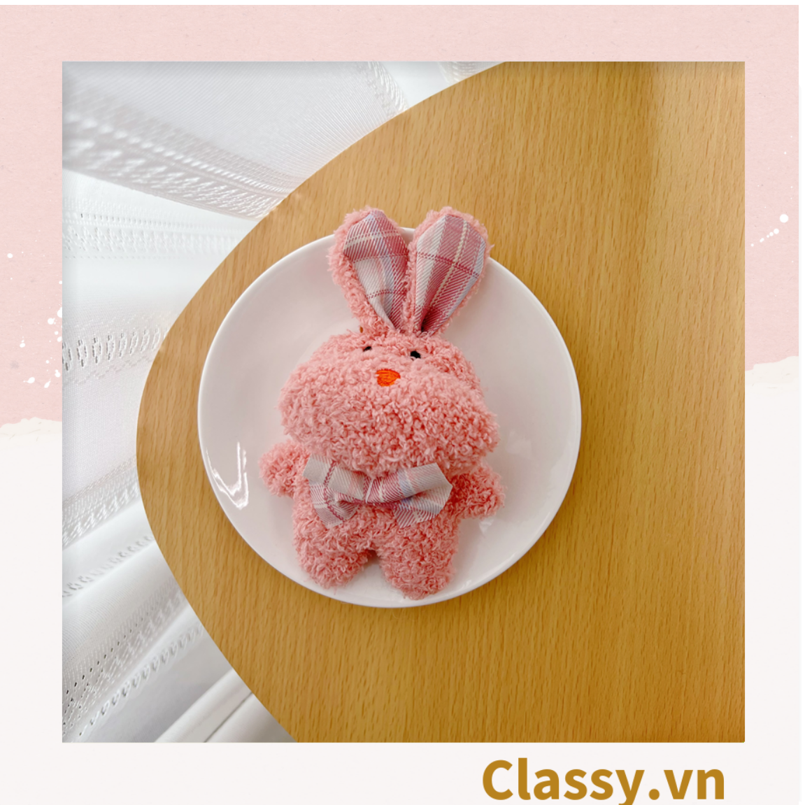  [GIAO HÀNG 7-25 NGÀY]  Classy Móc khóa gấu bông, con vật hoạt hình siêu đáng yêu, siêu êm PK1276 