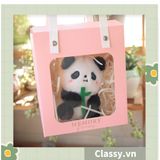  [GIAO HÀNG 7-25 NGÀY]  Móc khóa 3D hình gấu Panda sáng tạo chất liệu bông, treo móc khóa, túi xách nhiều hình ngộ nghĩnh PK1276 