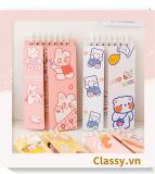  [GIAO HÀNG 7-25 NGÀY]  Classy Sổ từ vựng Sổ tay mini, sổ kẻ ngang, kích thước 7.5x13CM họa tiết ngẫu nhiên PK1278 