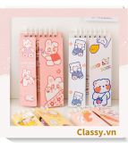  Classy Sổ từ vựng Sổ tay mini, sổ kẻ ngang, kích thước 7.5x13CM họa tiết ngẫu nhiên PK1278 