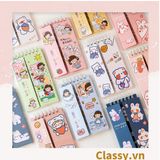  [GIAO HÀNG 7-25 NGÀY]  Classy Sổ từ vựng Sổ tay mini, sổ kẻ ngang, kích thước 7.5x13CM họa tiết ngẫu nhiên PK1278 