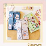  [GIAO HÀNG 7-25 NGÀY]  Classy Sổ từ vựng Sổ tay mini, sổ kẻ ngang, kích thước 7.5x13CM họa tiết ngẫu nhiên PK1278 